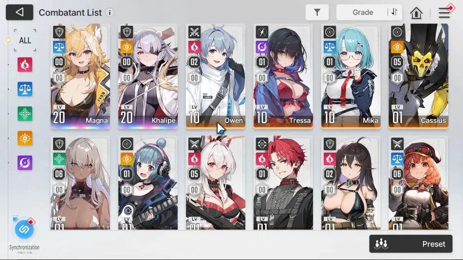 Chaos Zero Nightmare Accounts GLOBAL|Lv 53|8 SSR[AdelheidM1+Narja)+Sign,Rita,Ver image 5