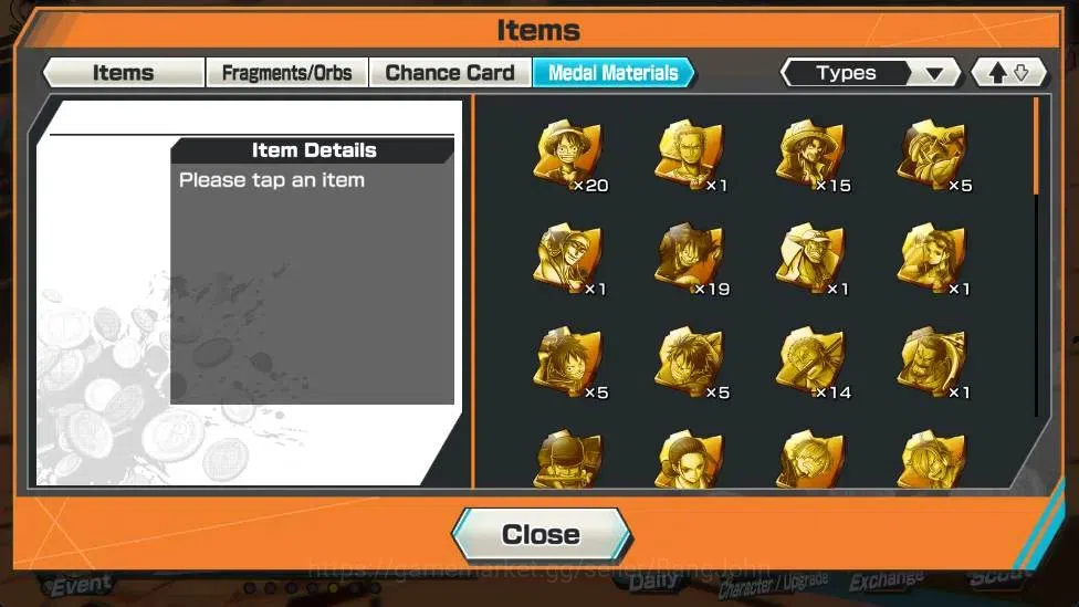 One Piece Bounty Rush Accounts Global |EX 4|PR 14|Gol D. Roger Max,V. Nusjuro Lv. image 1