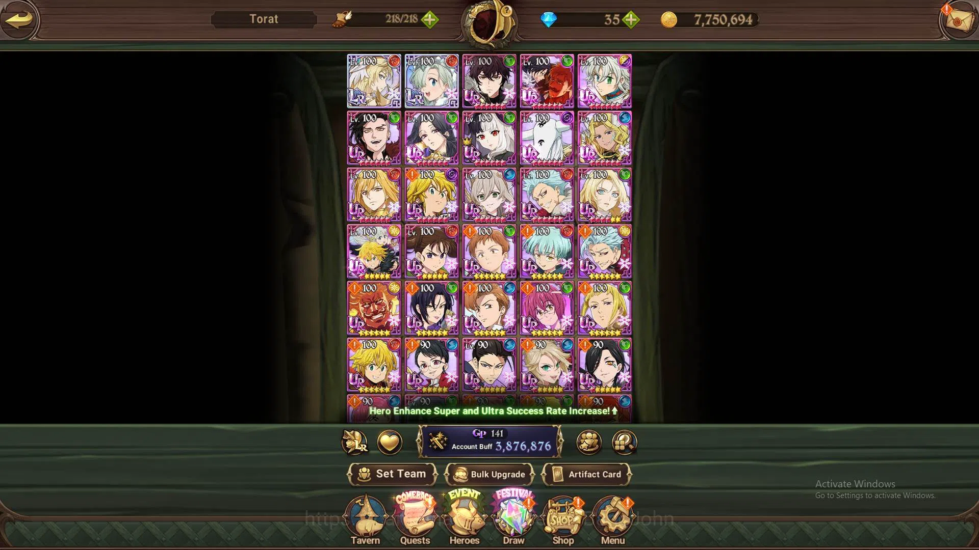 The Seven Deadly Sins: Grand Cross Accounts Endgame GLOBAL|3.8m CC|2LR Brunhild,Elizabeth|Collab 12