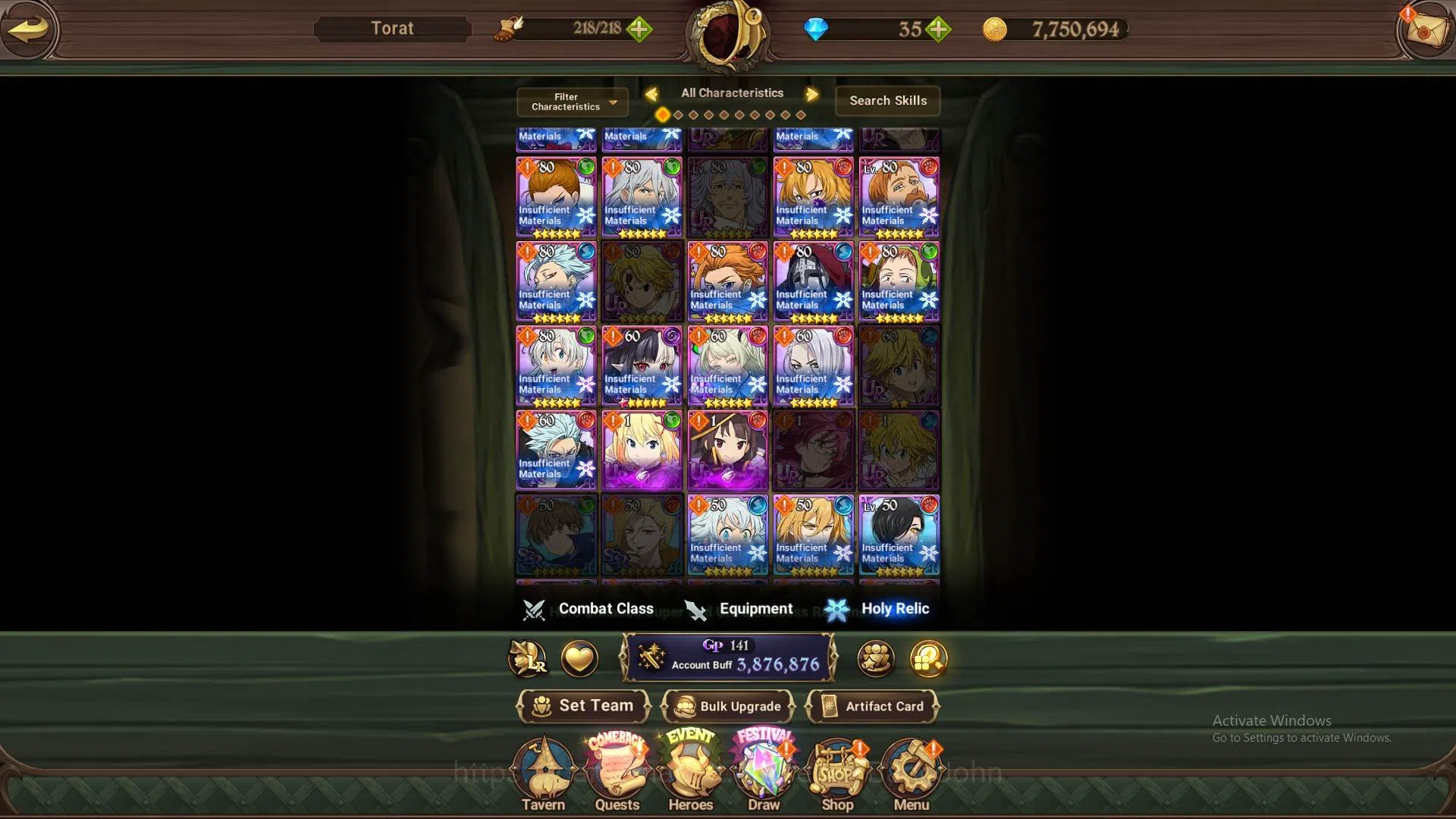 The Seven Deadly Sins: Grand Cross Accounts Endgame GLOBAL|3.8m CC|2LR Brunhild,Elizabeth|Collab 13