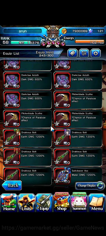 Grand Summoners Accounts Mid-Game Global|Rank 58|6 Ascend|Chloe,Quickfang Jay,Luvia&Rin,Summer ChloeTW,IndexTW,Miyu|Lpot 12