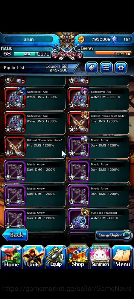Grand Summoners Accounts Mid-Game Global|Rank 58|6 Ascend|Chloe,Quickfang Jay,Luvia&Rin,Summer ChloeTW,IndexTW,Miyu|Lpot 13