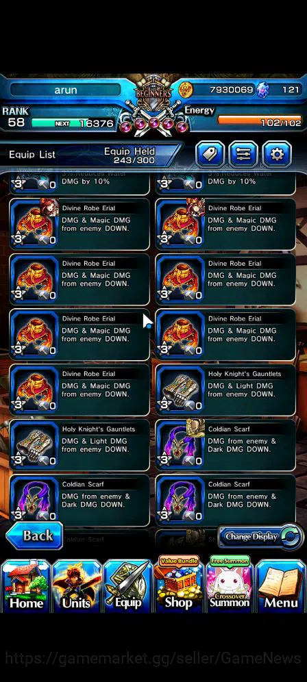Grand Summoners Accounts Mid-Game Global|Rank 58|6 Ascend|Chloe,Quickfang Jay,Luvia&Rin,Summer ChloeTW,IndexTW,Miyu|Lpot 16