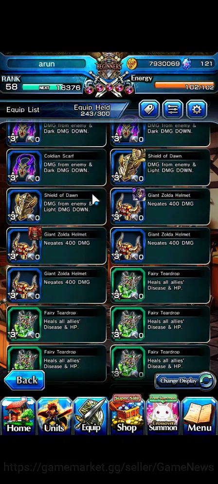 Grand Summoners Accounts Mid-Game Global|Rank 58|6 Ascend|Chloe,Quickfang Jay,Luvia&Rin,Summer ChloeTW,IndexTW,Miyu|Lpot 17