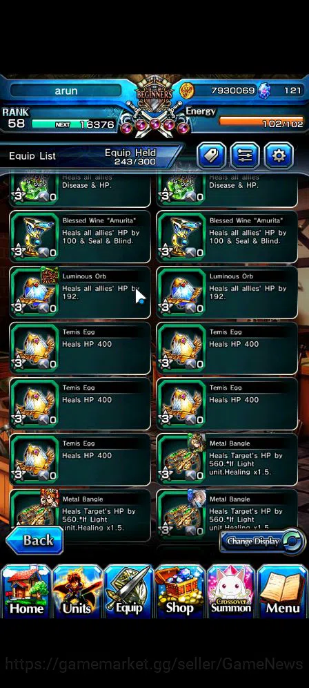 Grand Summoners Accounts Mid-Game Global|Rank 58|6 Ascend|Chloe,Quickfang Jay,Luvia&Rin,Summer ChloeTW,IndexTW,Miyu|Lpot 18