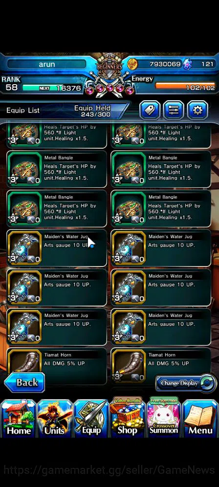 Grand Summoners Accounts Mid-Game Global|Rank 58|6 Ascend|Chloe,Quickfang Jay,Luvia&Rin,Summer ChloeTW,IndexTW,Miyu|Lpot 19