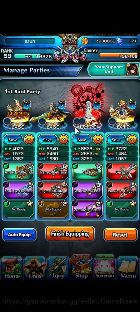 Grand Summoners Accounts Mid-Game Global|Rank 58|6 Ascend|Chloe,Quickfang Jay,Luvia&Rin,Summer ChloeTW,IndexTW,Miyu|Lpot 2