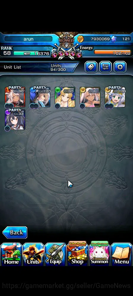 Grand Summoners Accounts Mid-Game Global|Rank 58|6 Ascend|Chloe,Quickfang Jay,Luvia&Rin,Summer ChloeTW,IndexTW,Miyu|Lpot 3