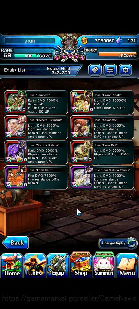 Grand Summoners Accounts Mid-Game Global|Rank 58|6 Ascend|Chloe,Quickfang Jay,Luvia&Rin,Summer ChloeTW,IndexTW,Miyu|Lpot 7