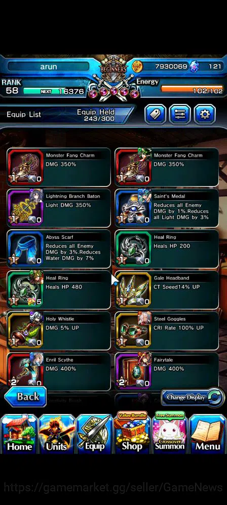 Grand Summoners Accounts Mid-Game Global|Rank 58|6 Ascend|Chloe,Quickfang Jay,Luvia&Rin,Summer ChloeTW,IndexTW,Miyu|Lpot 8