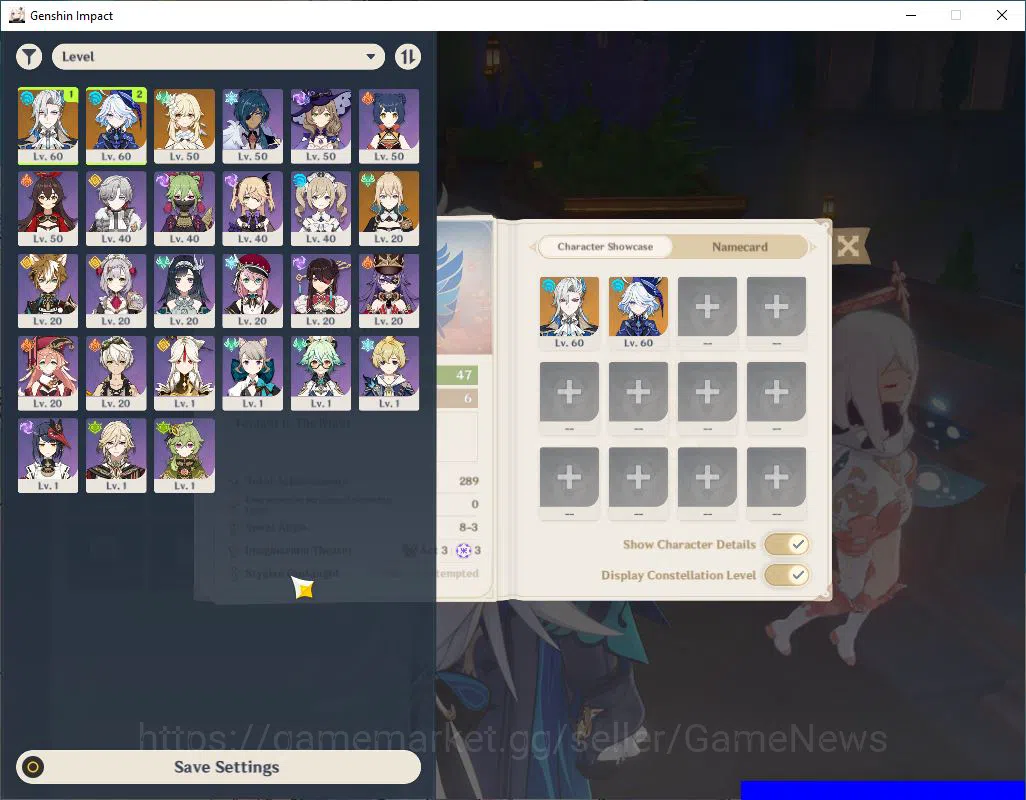 Genshin Impact Accounts EU|User Only|AR 47|2 Limited +1(*5Weapon)+23(4*Cha image 2