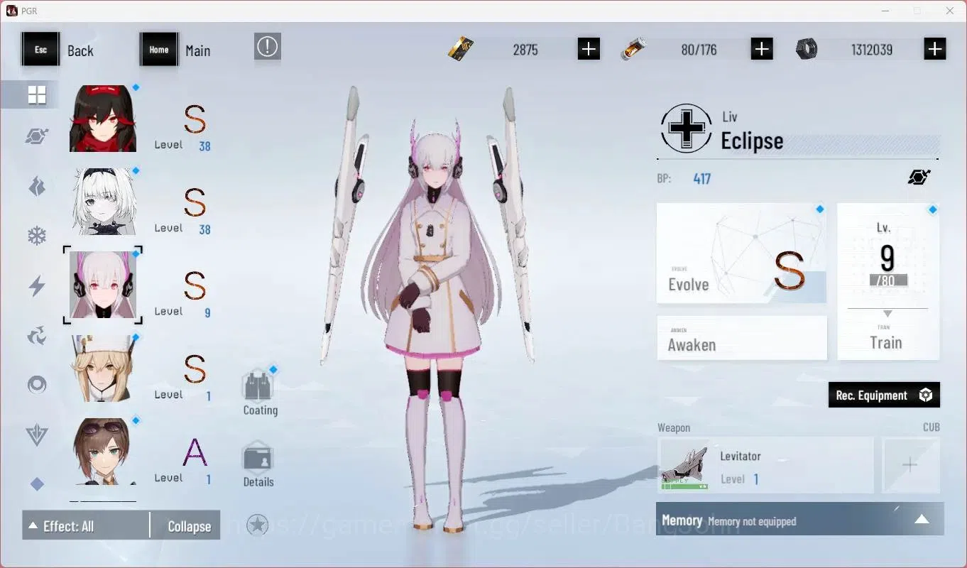 Punishing: Gray Raven Accounts Mid-Game ASIA|L65|(SS Lucia CW,S Lucia IC,SS Lilith D)+Sign,S Rosetta A,S Camu C Etc|BC 10