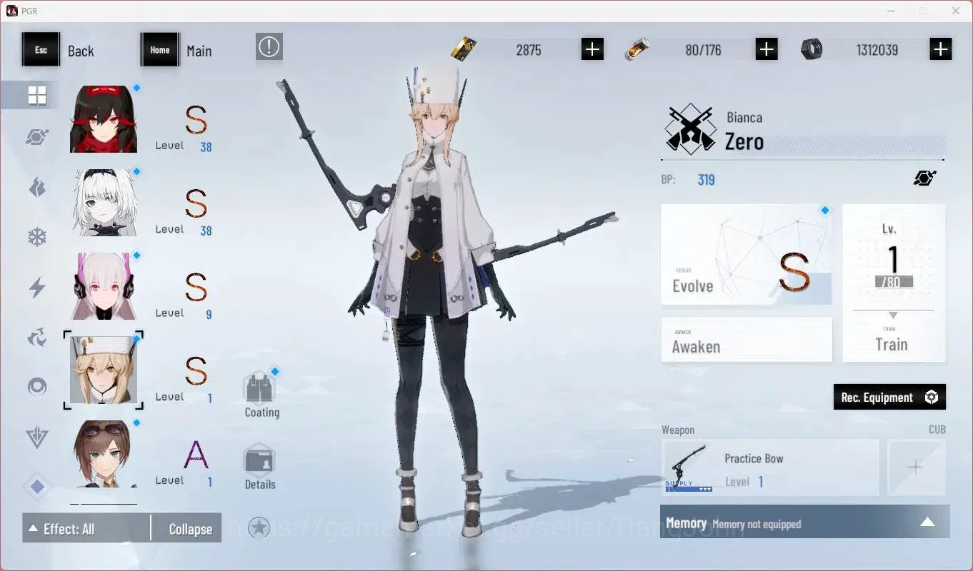 Punishing: Gray Raven Accounts Mid-Game ASIA|L65|(SS Lucia CW,S Lucia IC,SS Lilith D)+Sign,S Rosetta A,S Camu C Etc|BC 11