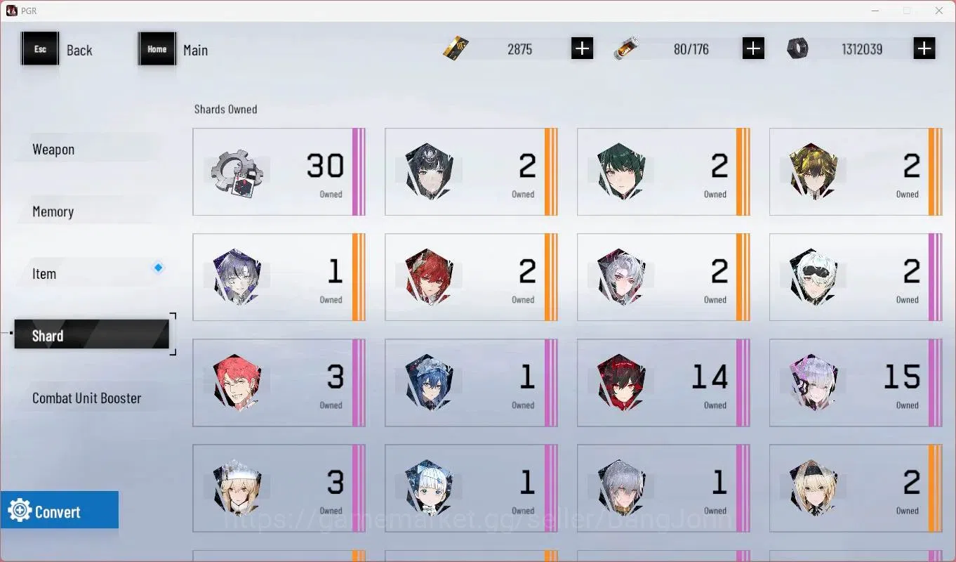 Punishing: Gray Raven Accounts Mid-Game ASIA|L65|(SS Lucia CW,S Lucia IC,SS Lilith D)+Sign,S Rosetta A,S Camu C Etc|BC 16