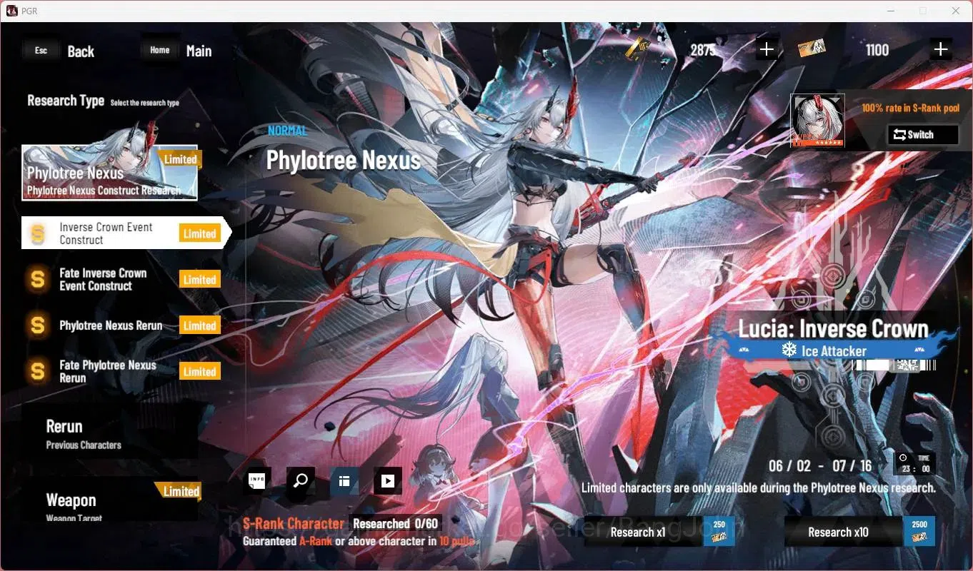 Punishing: Gray Raven Accounts Mid-Game ASIA|L65|(SS Lucia CW,S Lucia IC,SS Lilith D)+Sign,S Rosetta A,S Camu C Etc|BC 18