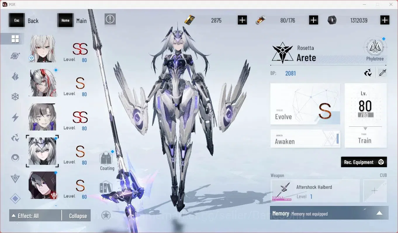 Punishing: Gray Raven Accounts Mid-Game ASIA|L65|(SS Lucia CW,S Lucia IC,SS Lilith D)+Sign,S Rosetta A,S Camu C Etc|BC 6