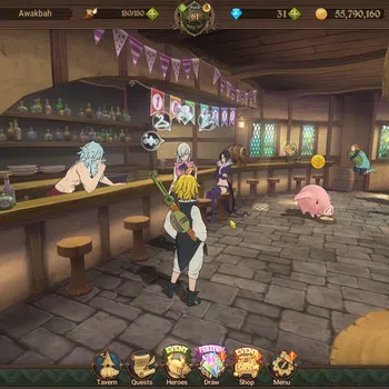 The Seven Deadly Sins: Grand Cross Others Asia|2,1M CC|CH 7|1 LR + 7 UR|Elizabeth,Merlin&Esc image 1