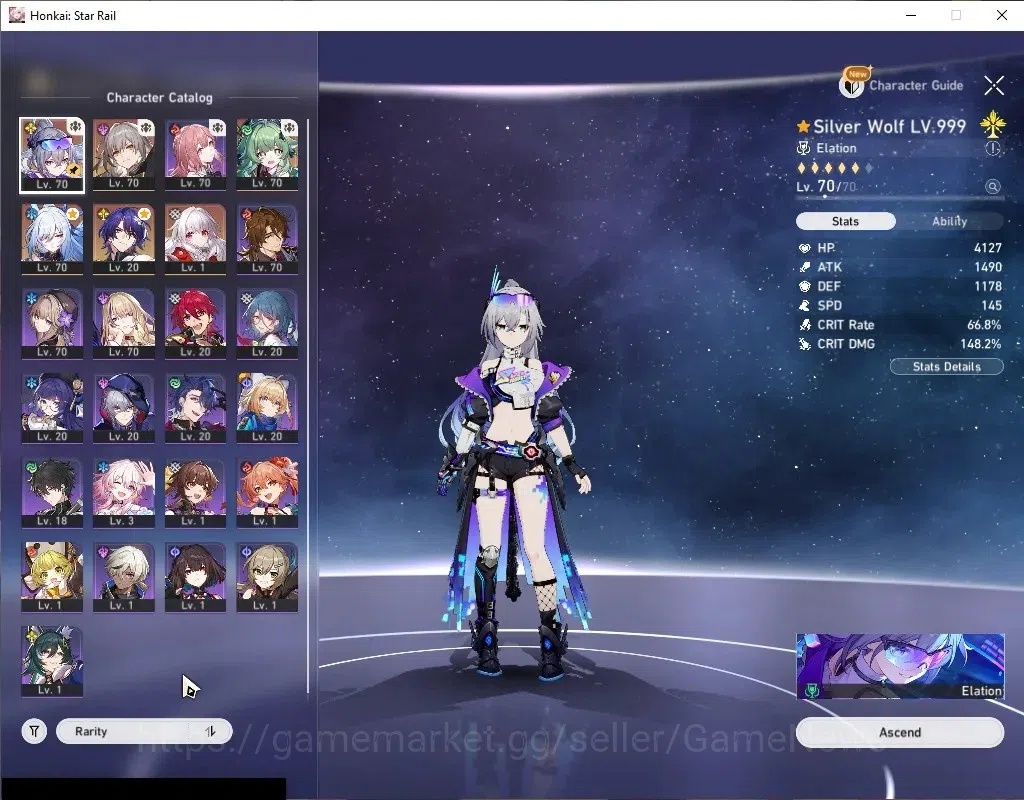 Honkai Star Rail Accounts Asia|TL 52|3 Limited|[Silver Wolf 999E2]+Sign,Jing image 4