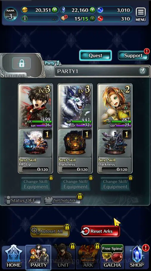 Last Cloudia Accounts Low-End Global|Starter Rank 3|Kyle the Swordsman,MB Rei,Lilebette of the Blaze,Etc| 7 SSR Ark|Code 2