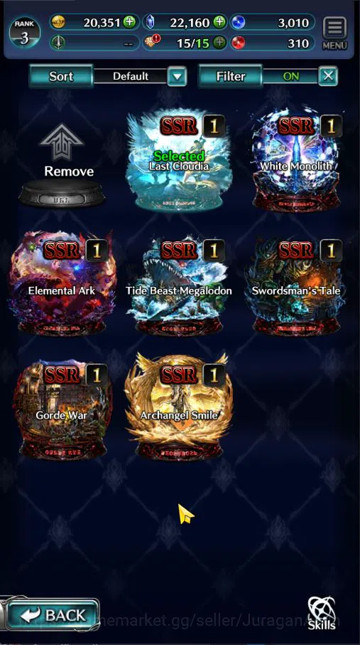 Last Cloudia Accounts Low-End Global|Starter Rank 3|Kyle the Swordsman,MB Rei,Lilebette of the Blaze,Etc| 7 SSR Ark|Code 3