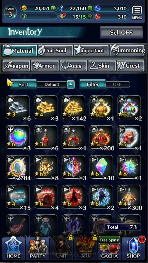 Last Cloudia Accounts Low-End Global|Starter Rank 3|Kyle the Swordsman,MB Rei,Lilebette of the Blaze,Etc| 7 SSR Ark|Code 7