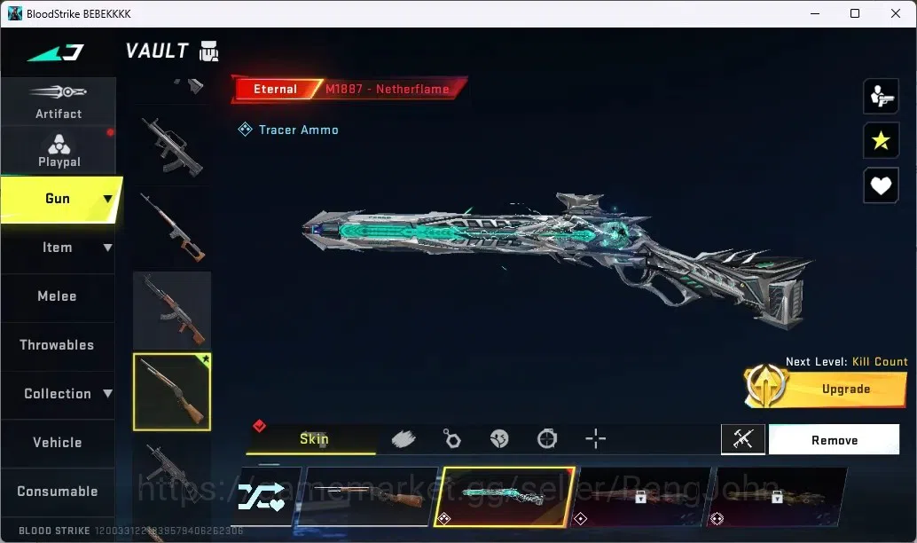 Blood Strike Accounts ASIA | Eternal M1887 Netherflame | Collab Striker  image 2