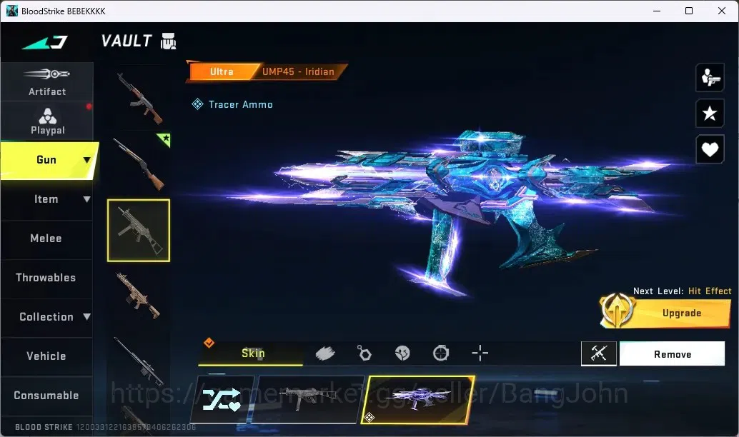 Blood Strike Accounts ASIA | Eternal M1887 Netherflame | Collab Striker  image 3