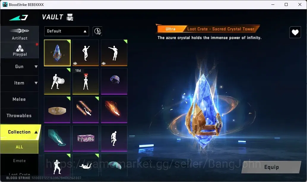Blood Strike Accounts ASIA | Eternal M1887 Netherflame | Collab Striker  image 4