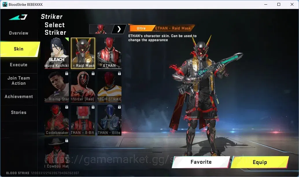 Blood Strike Accounts ASIA | Eternal M1887 Netherflame | Collab Striker  image 8