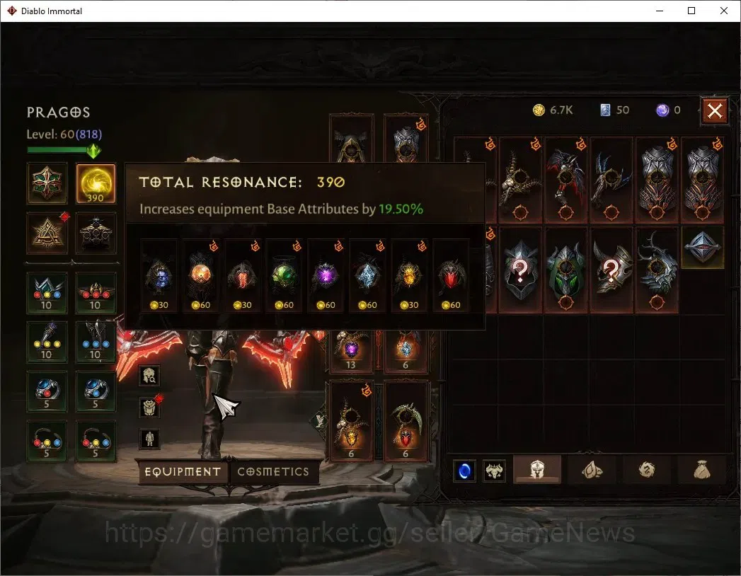 Diablo Immortal Accounts NA-Chain Of Honor |CS ON |Lv60(818) Demon Hunter | image 5