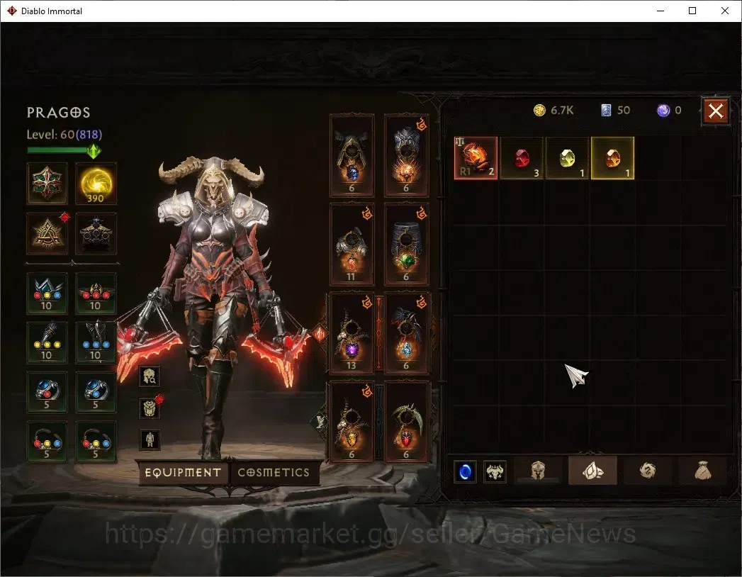 Diablo Immortal Accounts NA-Chain Of Honor |CS ON |Lv60(818) Demon Hunter | image 7