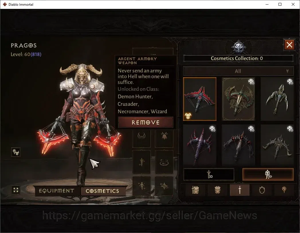 Diablo Immortal Accounts NA-Chain Of Honor |CS ON |Lv60(818) Demon Hunter | image 9