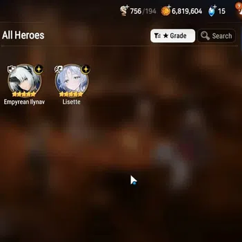 Epic Seven Accounts Starter GLOBAL UnVerif|New Era|2 ML(Lisette,Empyrean Ilynav)+Ruiza,Tenebria,Vildred,Etc|Poh ON|Abys F