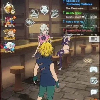 The Seven Deadly Sins: Grand Cross Accounts Endgame ASIA|7M CC|LR Mesis 4/6|UR NSalos 1/6,Menor 2/6,KOPTristan 1/6