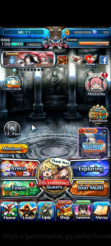 Grand Summoners Accounts Mid-Game Global|Rank 106|153 cc|31 Asc+5 TW|[Inumuta,Emiya,LM Isliid,WH Fen,Chloe]+TW,S Miyu,Isliid