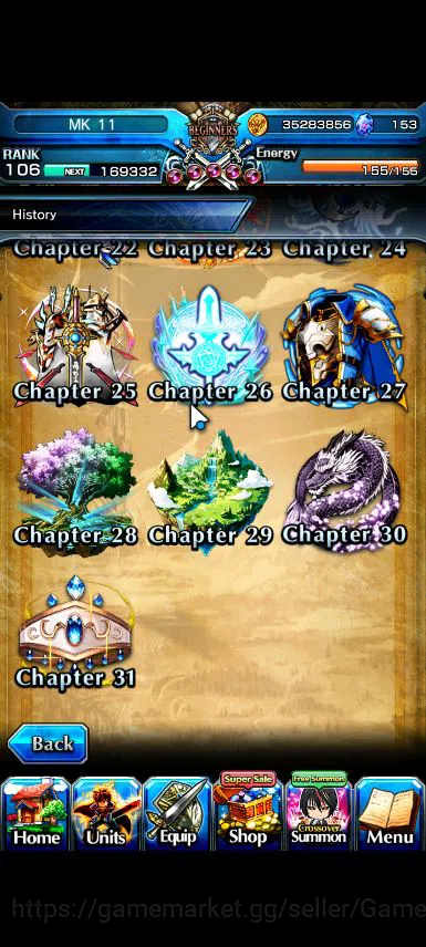 Grand Summoners Accounts Mid-Game Global|Rank 106|153 cc|31 Asc+5 TW|[Inumuta,Emiya,LM Isliid,WH Fen,Chloe]+TW,S Miyu,Isliid 11