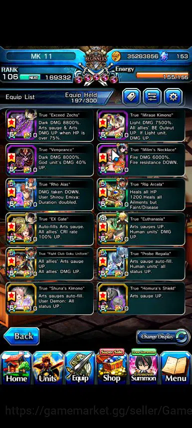 Grand Summoners Accounts Mid-Game Global|Rank 106|153 cc|31 Asc+5 TW|[Inumuta,Emiya,LM Isliid,WH Fen,Chloe]+TW,S Miyu,Isliid 7
