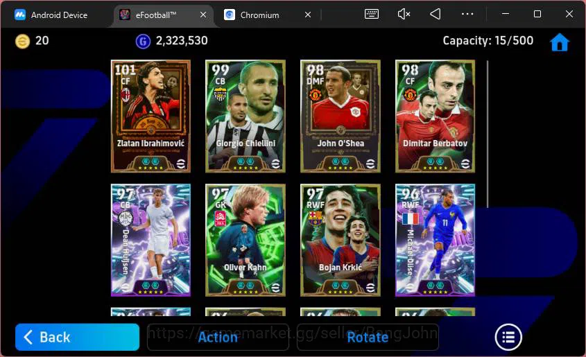 eFootball Accounts Android|PW 3171|Ibrahimovic Bigtime,John O'shea+Ch image 3