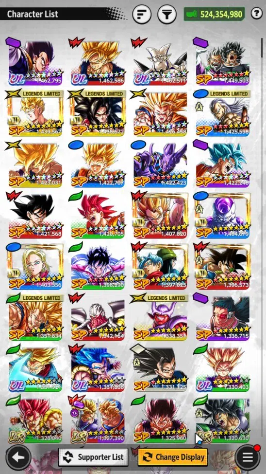 Dragon Ball Legends Accounts Global |Lvl 192|Ready PVP|524M TotalPower|3 LR|6 U image 11