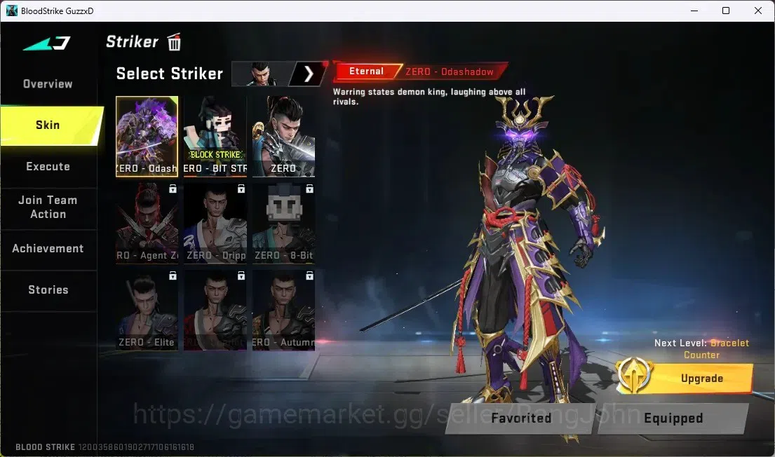 Blood Strike Accounts ASIA | ETERNAL: ZERO - ODASHADOW,DESERT EAGLE | 2 image 16