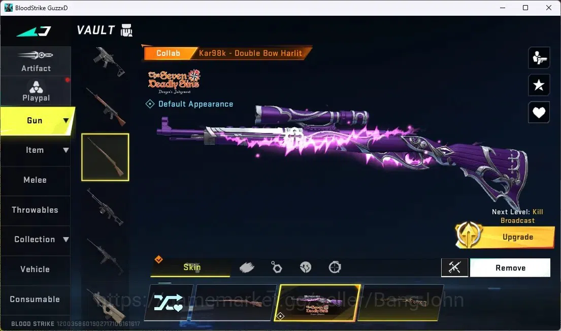 Blood Strike Accounts ASIA | ETERNAL: ZERO - ODASHADOW,DESERT EAGLE | 2 image 7