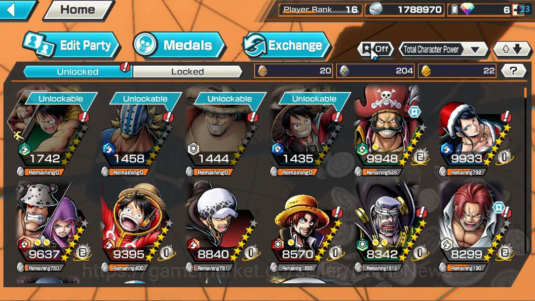 One Piece Bounty Rush Accounts Global |EX 4 |King of the Pirates D.Roger,Divine D image 9