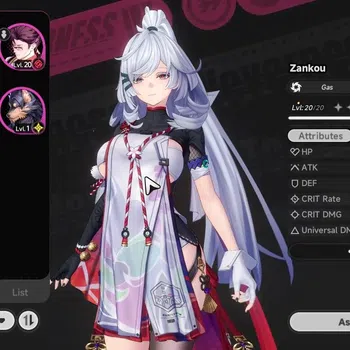 Neverness to Everness Accounts GLOBAL EU|HL 3|Prologue II|1 S-Class 1 Limit [Zankou+Skin]|3 Glider [Scarlet