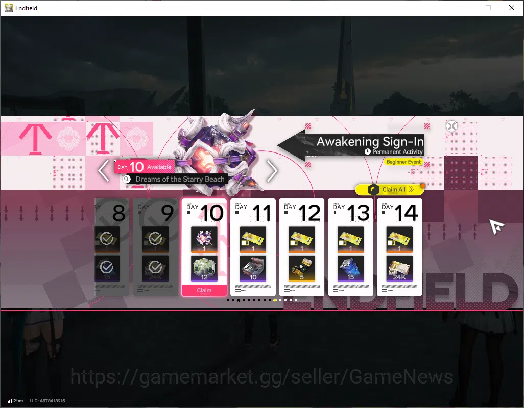 Arknights: Endfield Accounts ASIA|Lv2|Fresh Starter|SSR2(1Limit)+1(*6WP)|Zhuang image 2