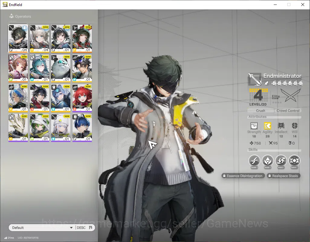 Arknights: Endfield Accounts ASIA|Lv2|Fresh Starter|SSR2(1Limit)+1(*6WP)|Zhuang image 4