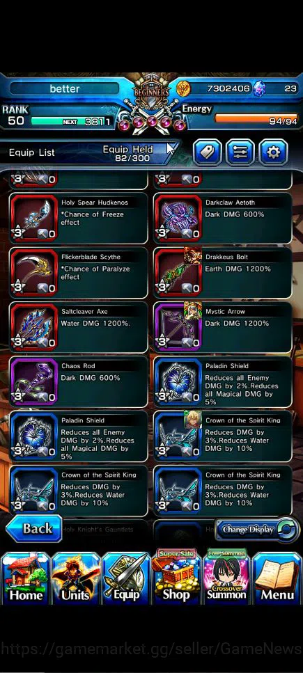 Grand Summoners Accounts Global|Rank 50|3 Ascend+3 TW|(Veldora,Demon Lord S image 10