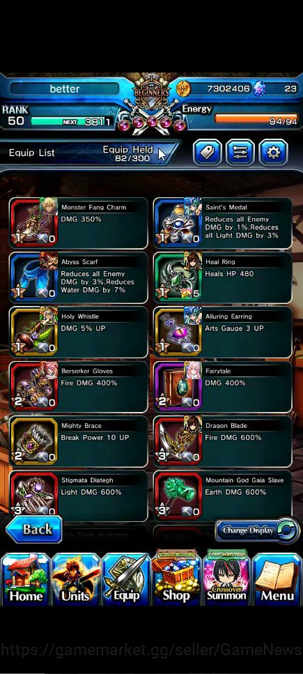 Grand Summoners Accounts Global|Rank 50|3 Ascend+3 TW|(Veldora,Demon Lord S image 11