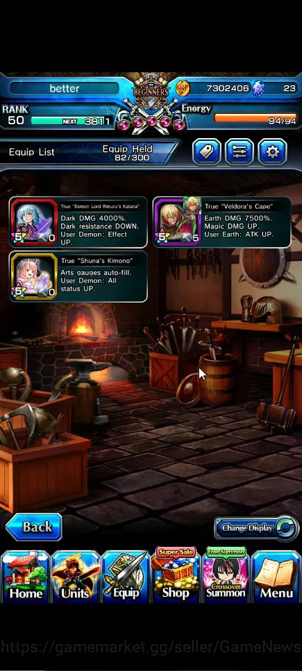 Grand Summoners Accounts Global|Rank 50|3 Ascend+3 TW|(Veldora,Demon Lord S image 12