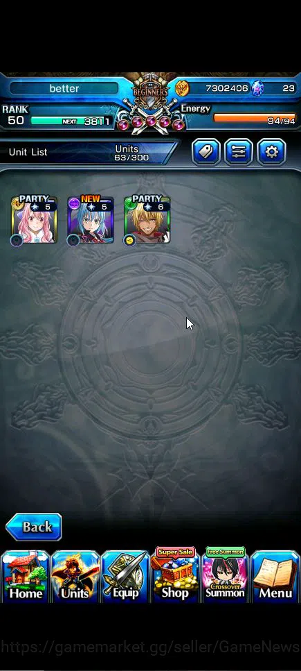 Grand Summoners Accounts Global|Rank 50|3 Ascend+3 TW|(Veldora,Demon Lord S image 14