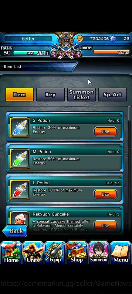 Grand Summoners Accounts Global|Rank 50|3 Ascend+3 TW|(Veldora,Demon Lord S image 16